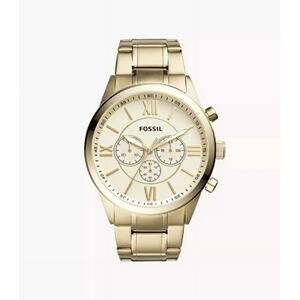Fossil BQ1128IE Flynn Chronograph Gold-Tone Stainless Steel Watch